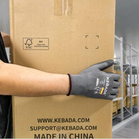 Guantes De Trabajo Para Hombre, Grises, Paquete Grande De 5 Us