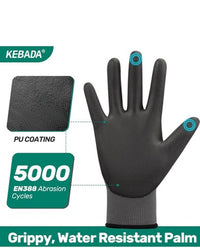 Guantes De Trabajo Para Hombre, Grises, Paquete Grande De 5 Us