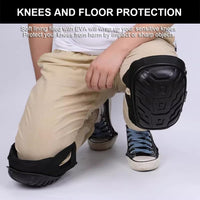 Work Knee Pads for Men Construction, Gardening Knee Pads for Work, Kneepads for Construction, Rodilleras De Trabajo Rodilleras Para Dolor De Rodillas (Black)