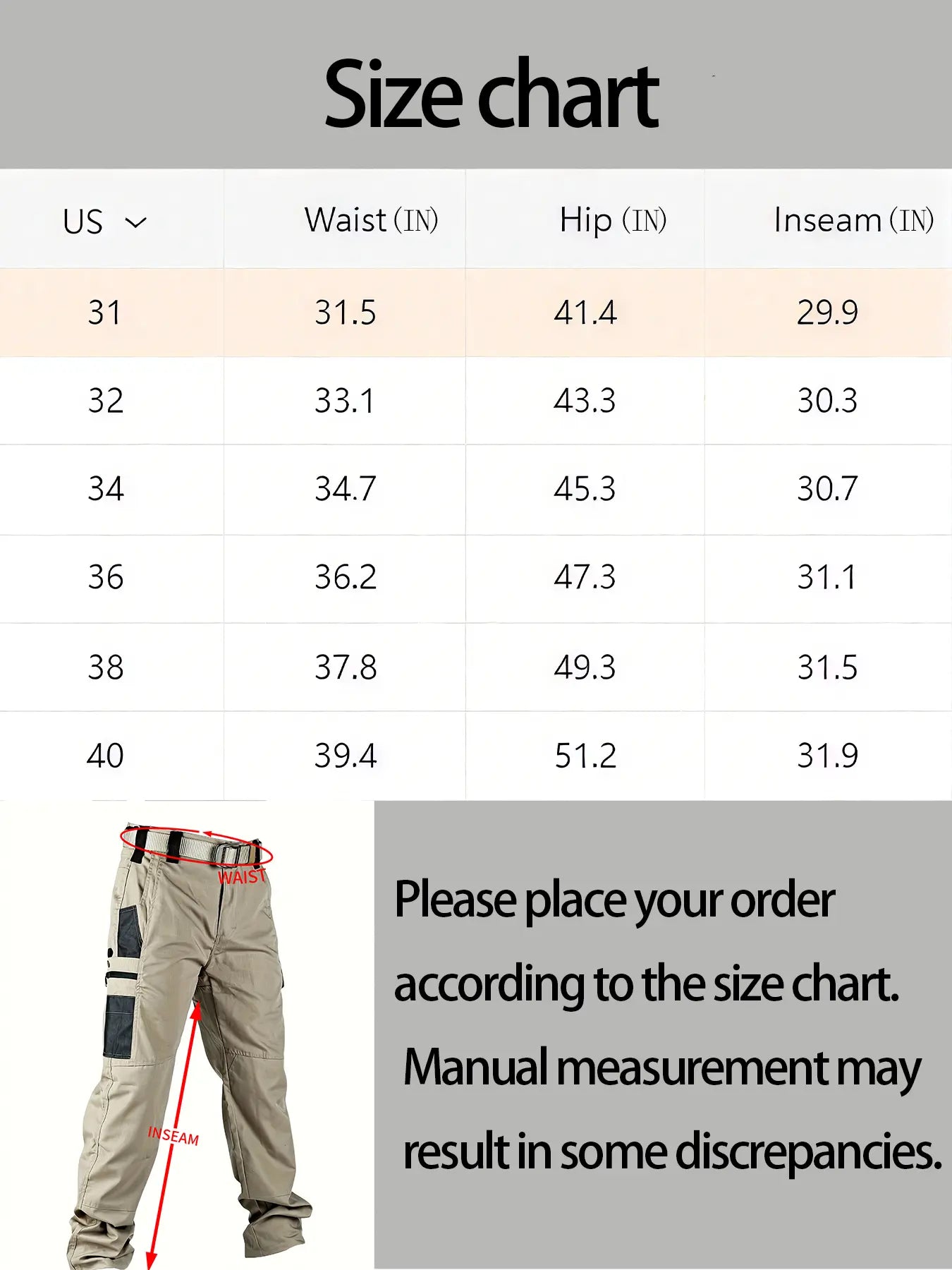 Men'S Durable Outdoor Training Pants, Men'S Multi-Pocket Work Pants, Men'S Solid Color and Printed Pocket Zipper Waterproof Tactical Cargo Pants without Belt, Regular Fit Sports Pocket Durable Autumn Pants. Casual Street Trousers