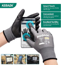 Guantes De Trabajo Para Hombre, Grises, Paquete Grande De 5 Us