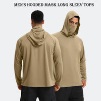 3/6 Pack Men'S Casual Hoodie Pullovers Multicolored Long Sleeve Lightweight Sun Protection Soft Breathable Quick Drying Hoodies with Mask Comfort Multi-Occasion Wear Menswear Set Stylish Tops Workwear with Face Mask Summerwins Fathers Day Gift Ideas Sum