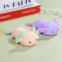 Cute Salamander Squeeze Toys Creative Stress-Relieving Cartoon Axolotls Fidget Squishies Mochi Figet Venting Peculiar Gifts