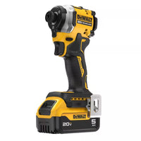 ATOMIC 20V MAX Lithium-Ion Cordless 1/4 In. Brushless Impact Driver Kit, 5 Ah Battery, Charger, and Bag